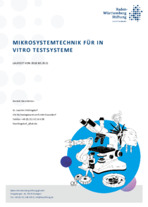 Projektliste Mikrosystemtechnik für in vitro Testsysteme